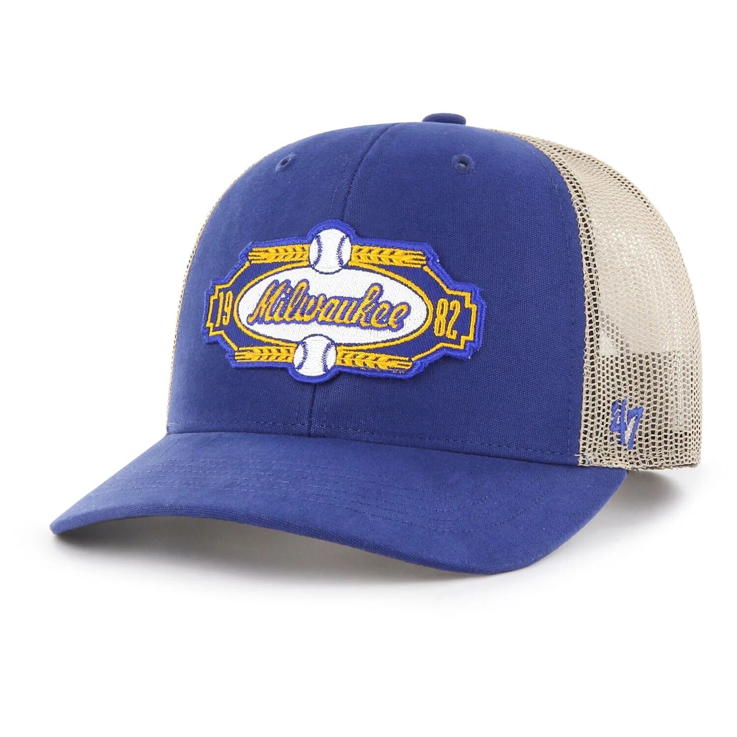 

Мужская кепка Snapback Royal Milwaukee Brewers Local Haven Trucker '47 '47