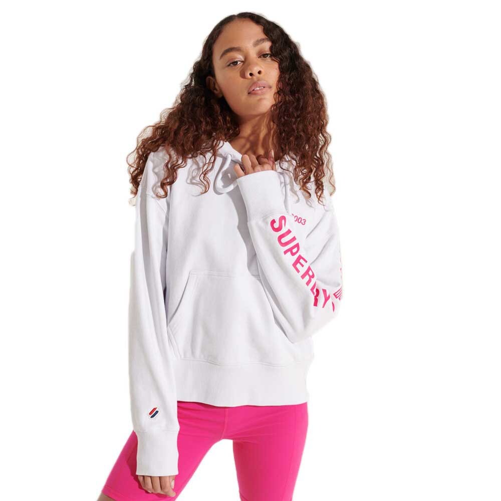 

Худи Superdry Corporate Logo Brights, белый