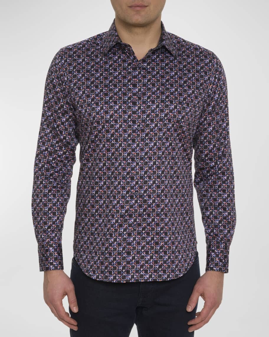 

Мужская спортивная рубашка Yeni из эластичного хлопка Robert Graham