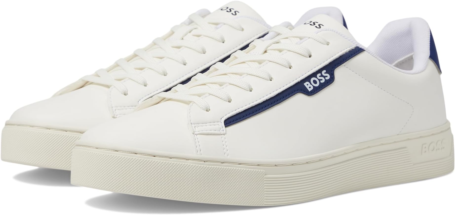 Кроссовки Rhys Tennis Sneaker BOSS, цвет Open White кроссовки низкие rhys tenn boss цвет open white