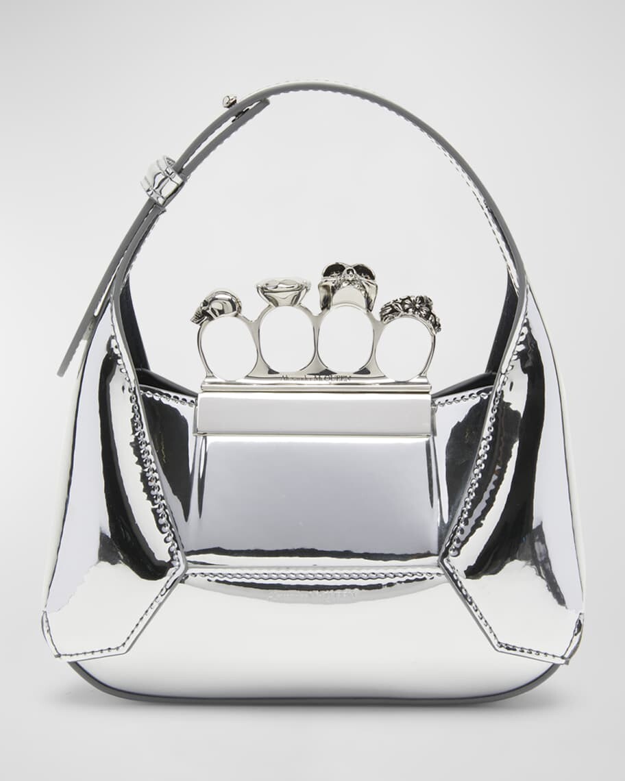 

Сумка Mini Jewel Skull с металлической ручкой сверху Alexander McQueen