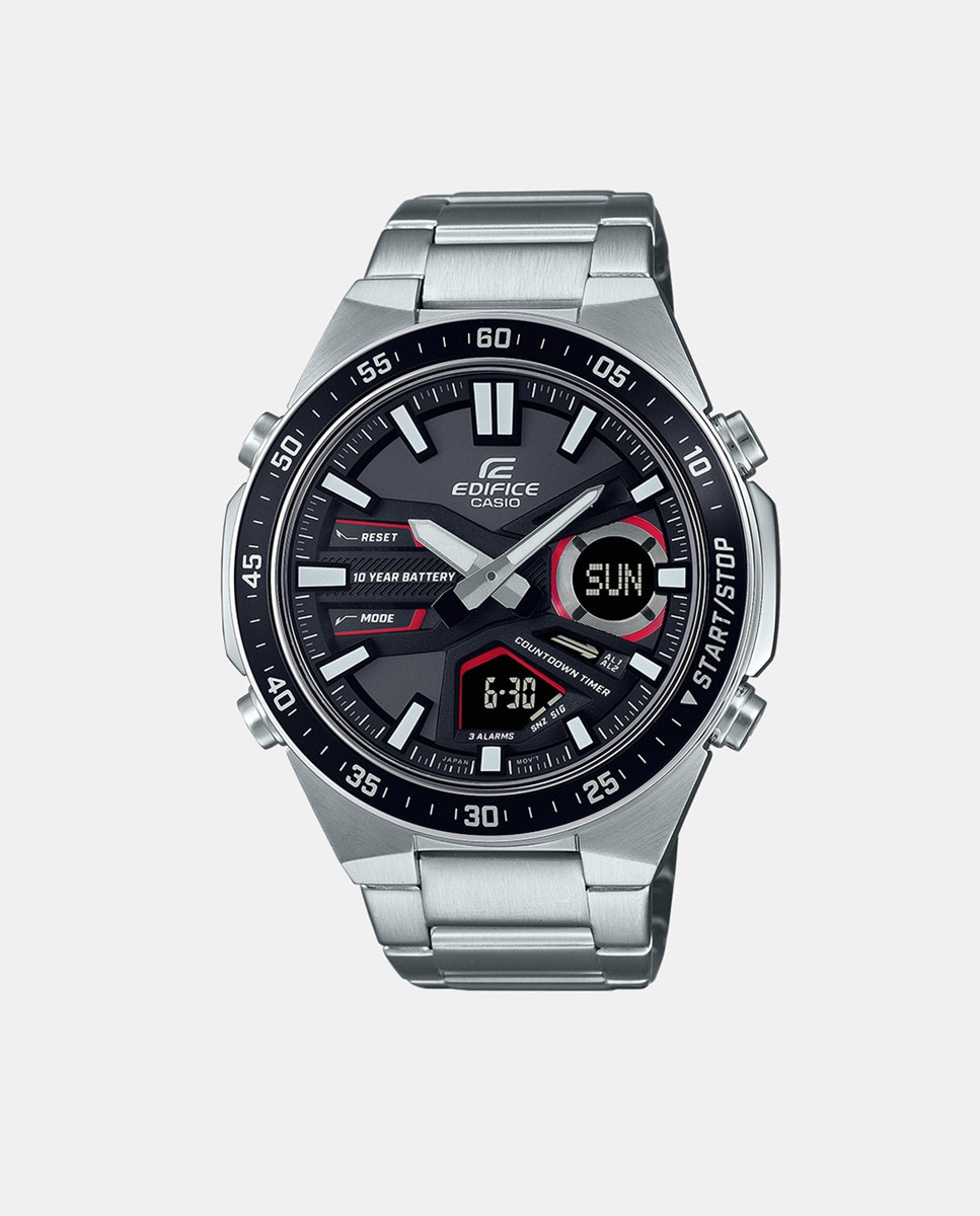 Edifice EFVC110D1A4VEF стальные мужские часы Casio, серебро