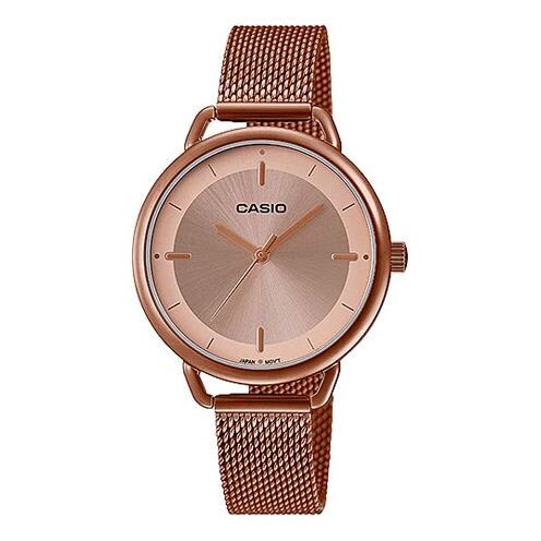 Часы CASIO ENTICER Series Wrist Rose-Gold Quartz Waterproof Rose Gold Analog, розовый