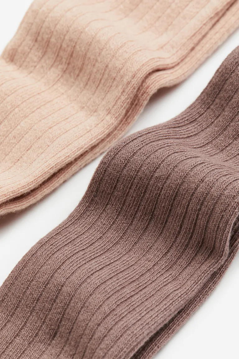 

Комплект из 2 пар колготок H&M, коричневый