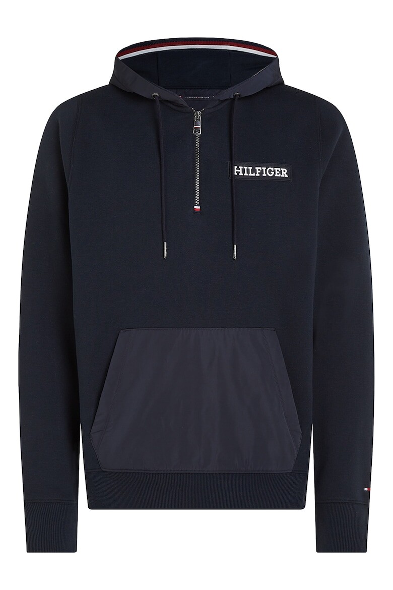 

Толстовка из хлопка с короткой молнией Tommy Hilfiger, синий