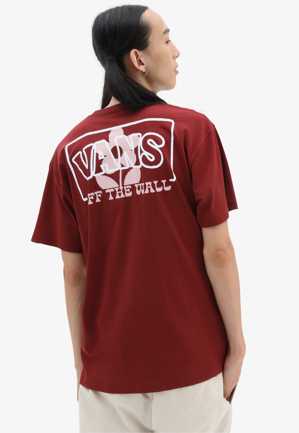 

Футболка с принтом Vans, красный