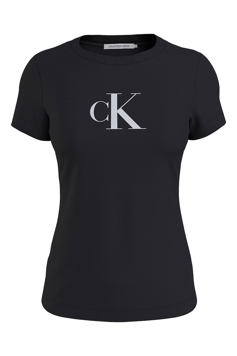 

Узкая футболка с логотипом Calvin Klein Jeans, черный