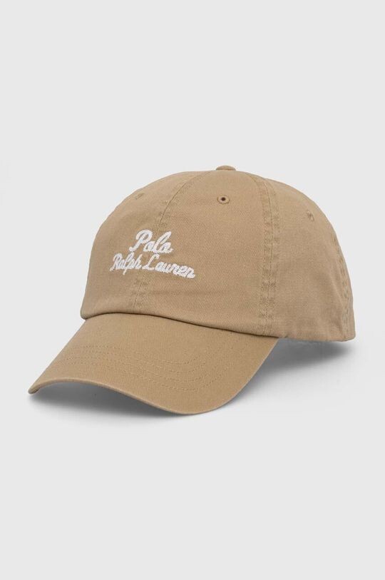 

Хлопковая бейсболка Polo Ralph Lauren, бежевый