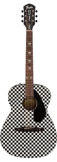 Акустическая гитара Fender Tim Armstrong RANCID Hellcat Acoustic Electric Guitar, Checkerboard