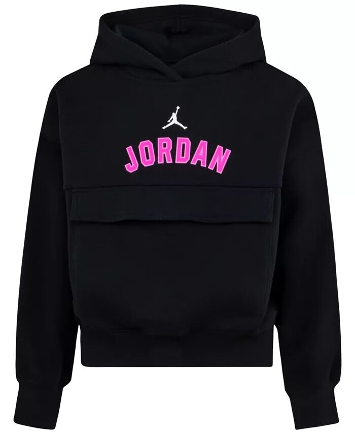

Пуловер с капюшоном для больших девочек Y2K Jordan, черный