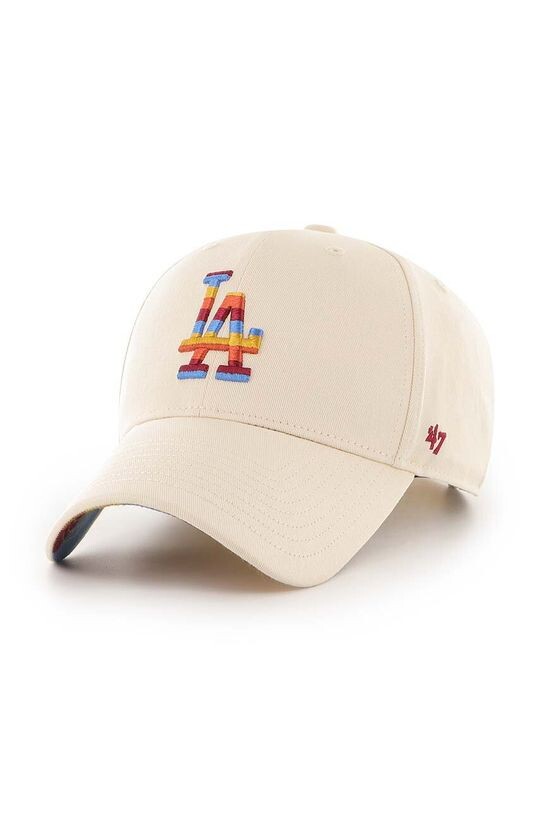 

Хлопковая бейсболка MLB Los Angeles Dodgers 47brand, бежевый