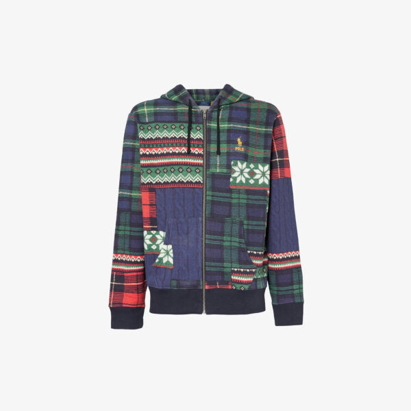 

Толстовка из смесового хлопка с вышитым логотипом в стиле пэчворк Polo Ralph Lauren, цвет stravenger patchwrk