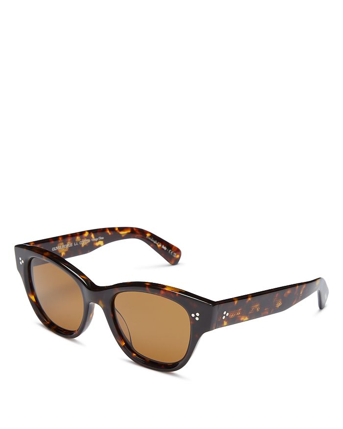 Круглые солнцезащитные очки Eadie, 51 мм Oliver Peoples квадратные солнцезащитные очки oliver sun 51 мм oliver peoples