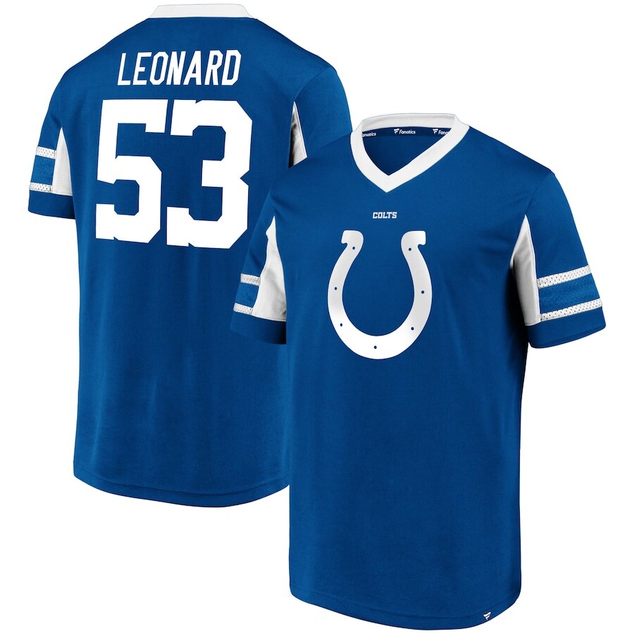 

Футболка с именем и номером Fanatics Branded Indianapolis Colts, роял