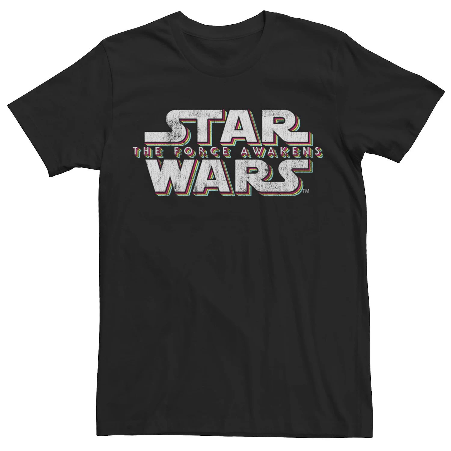Мужская футболка с логотипом The Force Awakens Title Star Wars