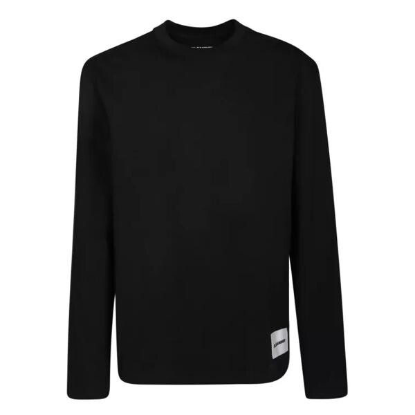 

Футболка organic cotton longsleeves t-shirt Jil Sander, черный