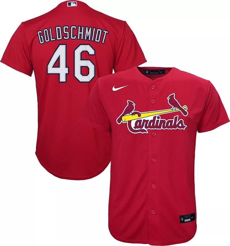 

Реплика Nike Youth Replica St. Louis Cardinals Paul Goldschmidt # 46 Cool Base Red Джерси