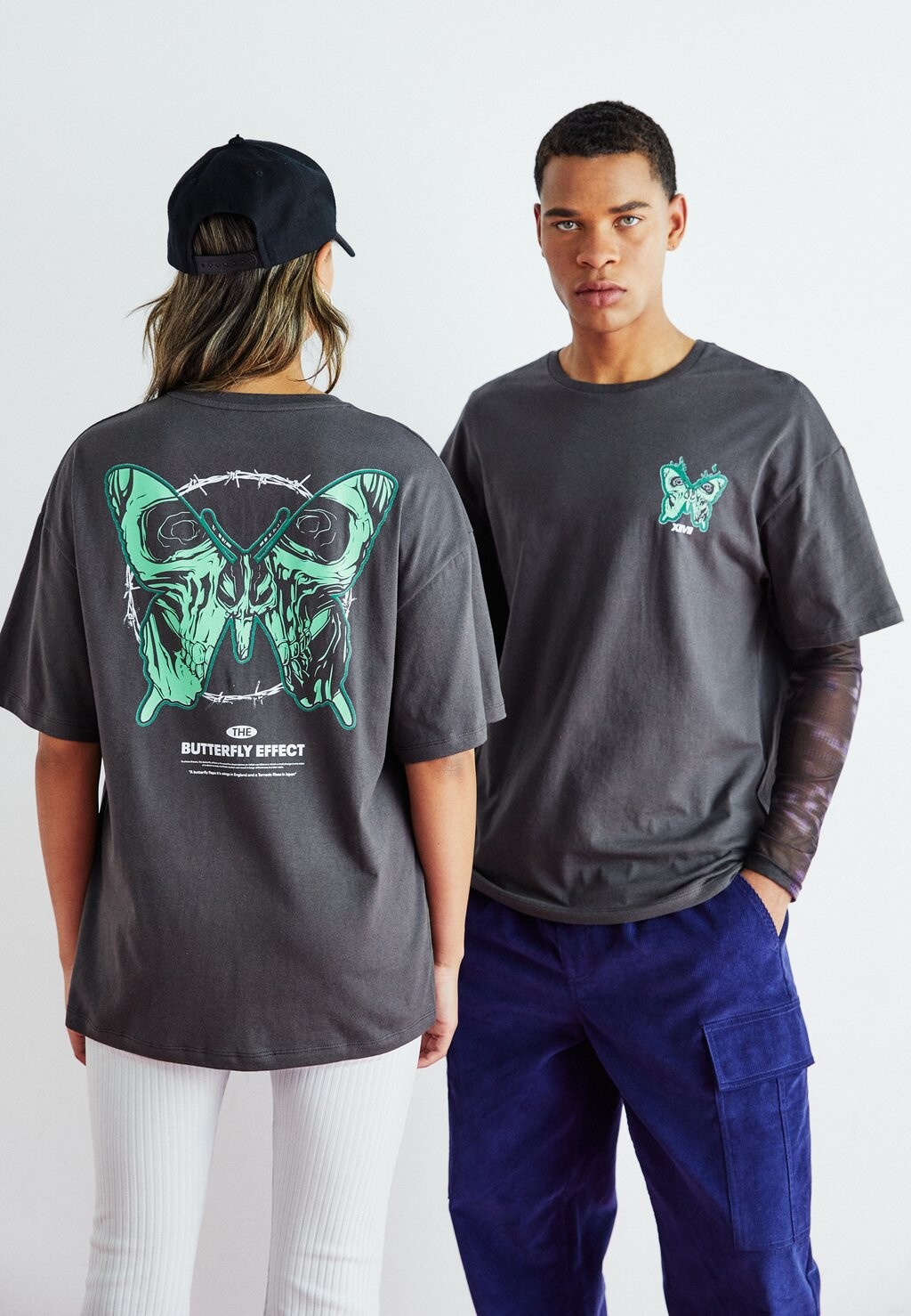 

Футболка с принтом JORFLY TEE CREW NECK UNISEX Jack & Jones, цвет raven