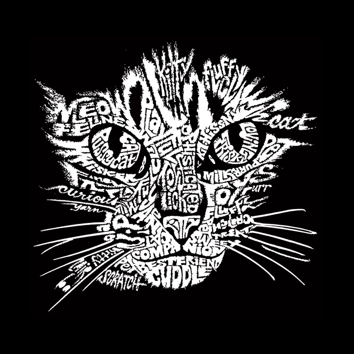 Cat Face — мужская футболка премиум-класса Word Art LA Pop Art