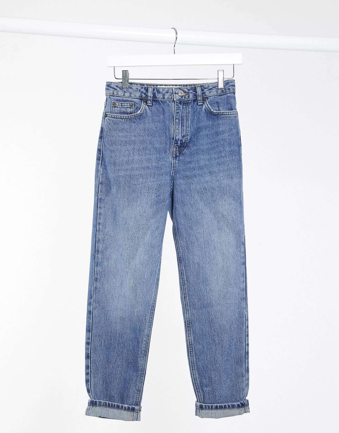 

Синие джинсы Topshop Mom