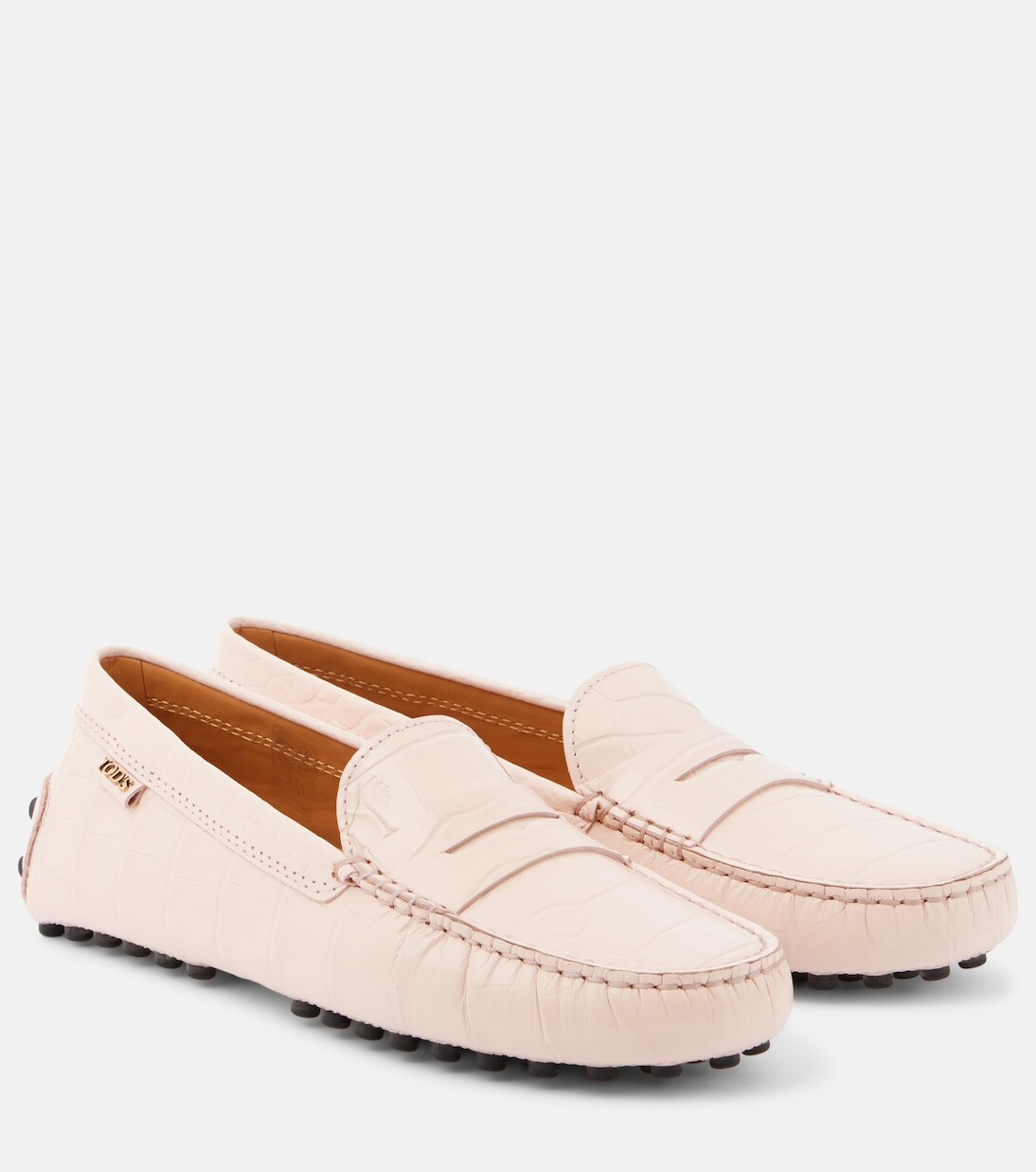 

Кожаные мокасины Gommino Tod'S, розовый