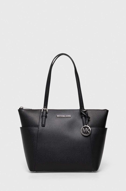 Кожаная сумочка MICHAEL Michael Kors, черный сумка шоппер michael kors повседневная текстиль черный