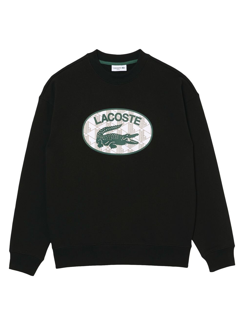 

Толстовка с монограммой и логотипом Lacoste, черный