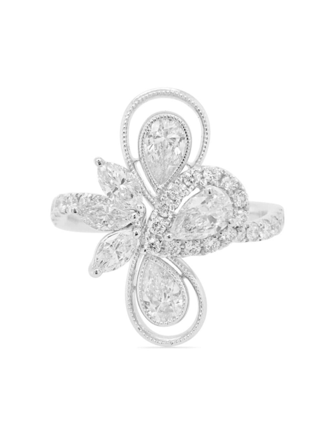 

Платиновое кольцо с бриллиантами HYT Jewelry, серебряный