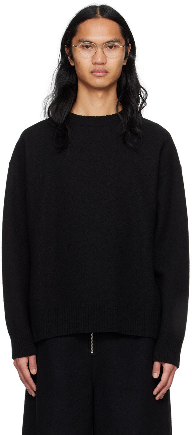 

Черный свободный свитер Jil Sander