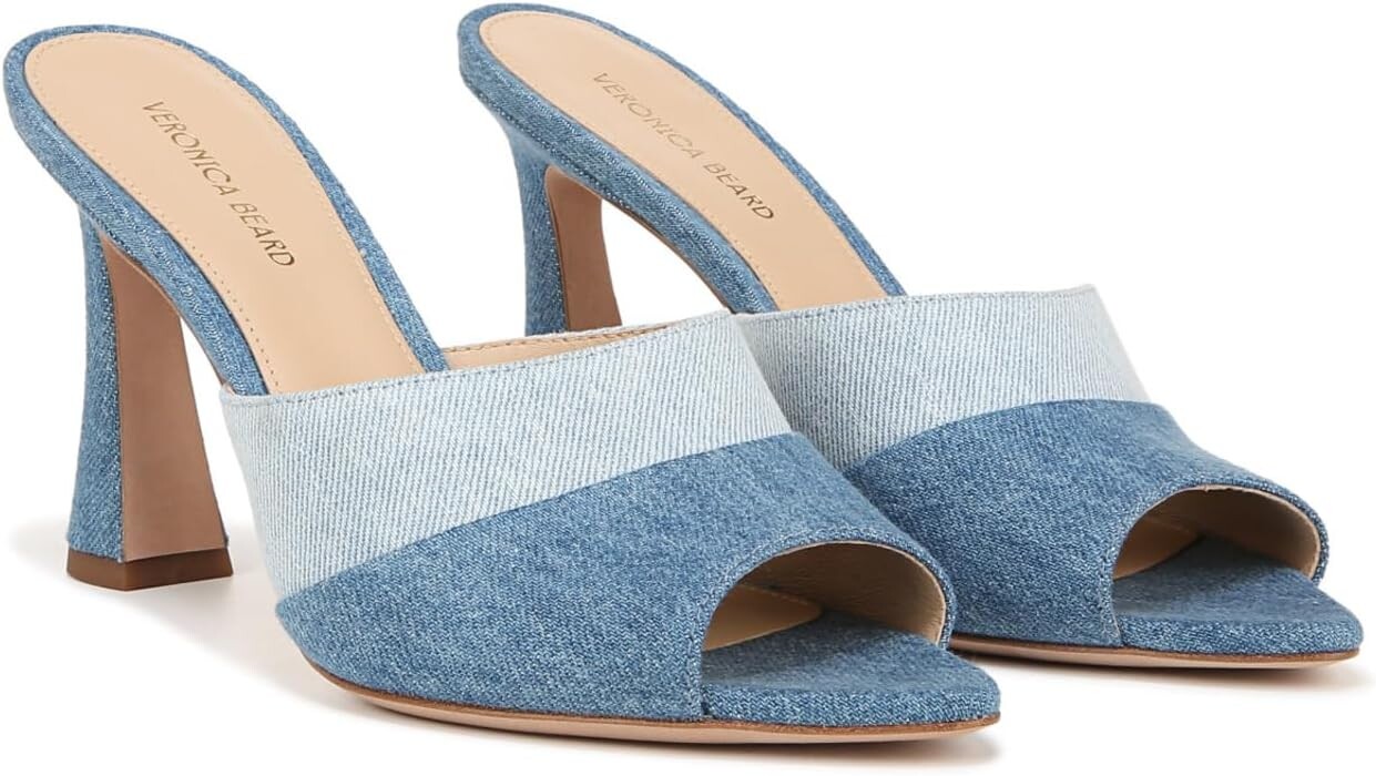 

Туфли Veronica Beard Thora Slides, цвет Blue Denim Fabric
