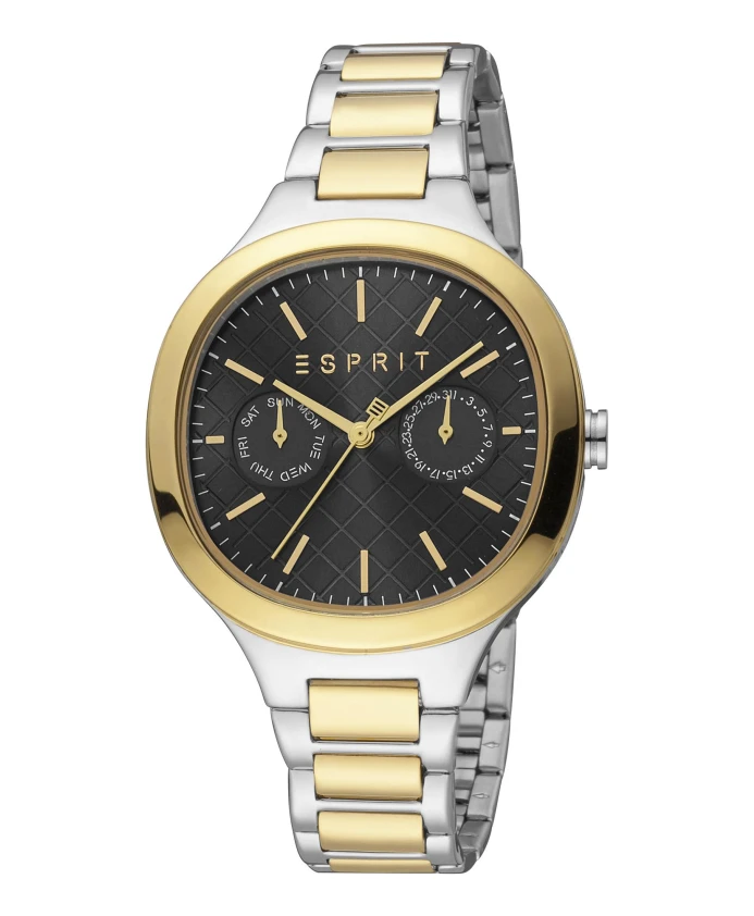 

Аналоговые часы из нержавеющей стали с указателем даты Esprit, серый