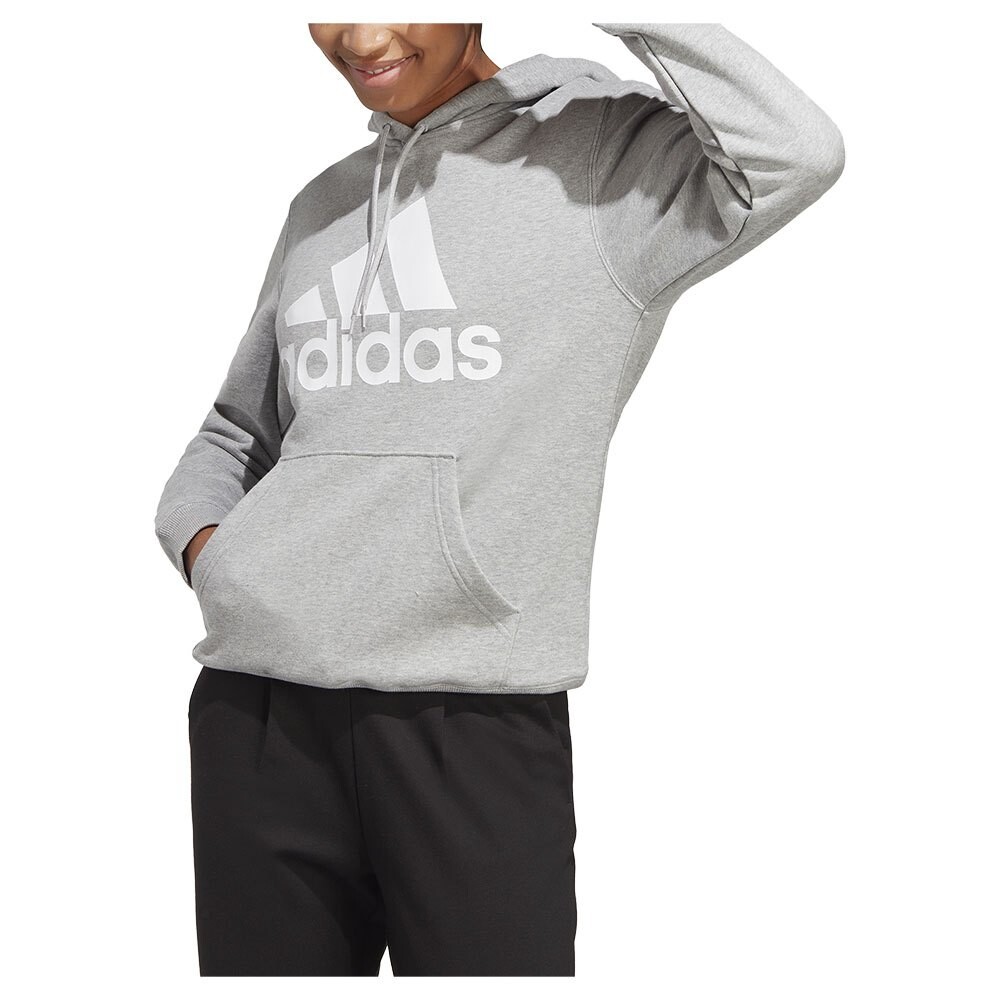 

Худи adidas Essentials Big Logo Regular French Terry, серый