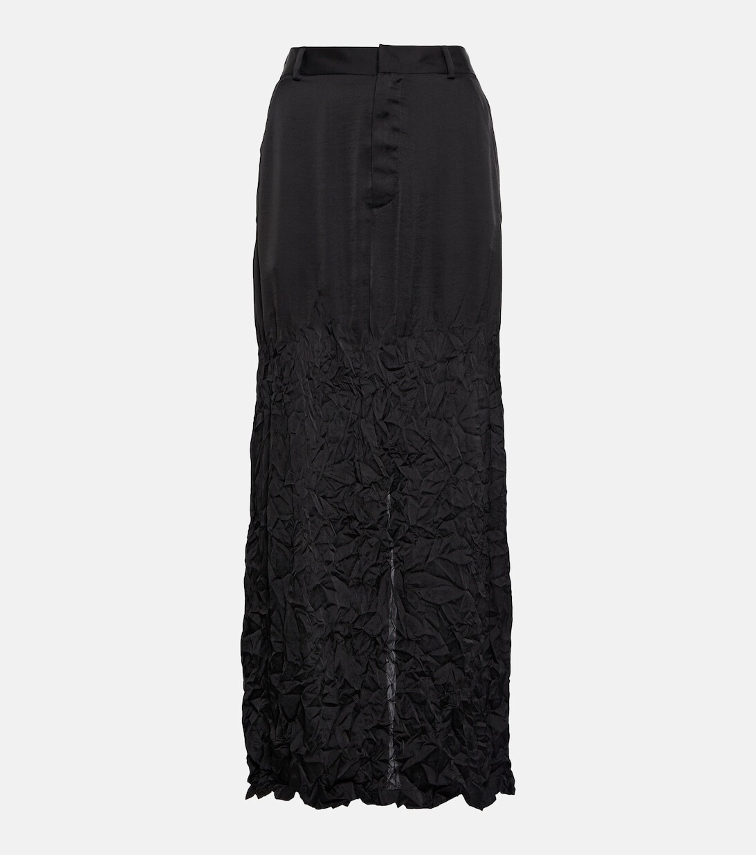 

Юбка макси с эффектом помятости MM6 MAISON MARGIELA, черный