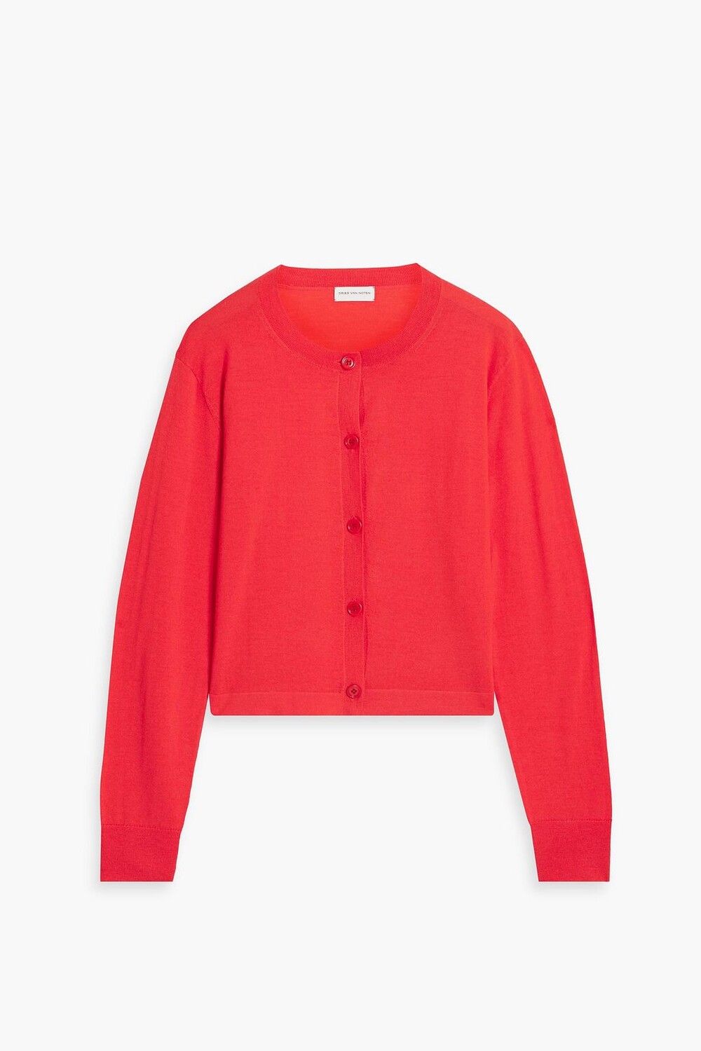 

Кардиган из шерсти мериноса DRIES VAN NOTEN, папайя, Красный