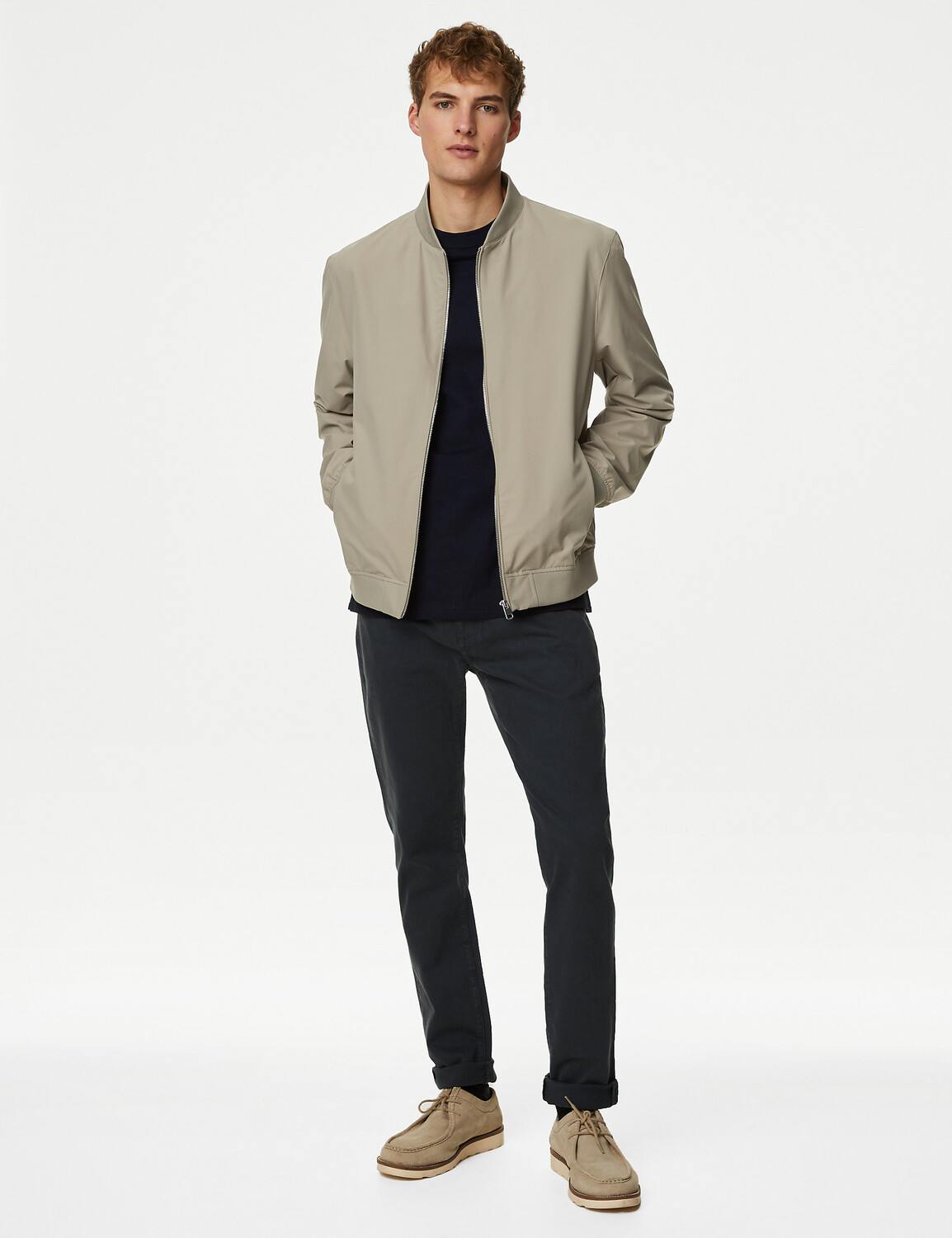 

Узкие эластичные джинсы чайного цвета Marks & Spencer