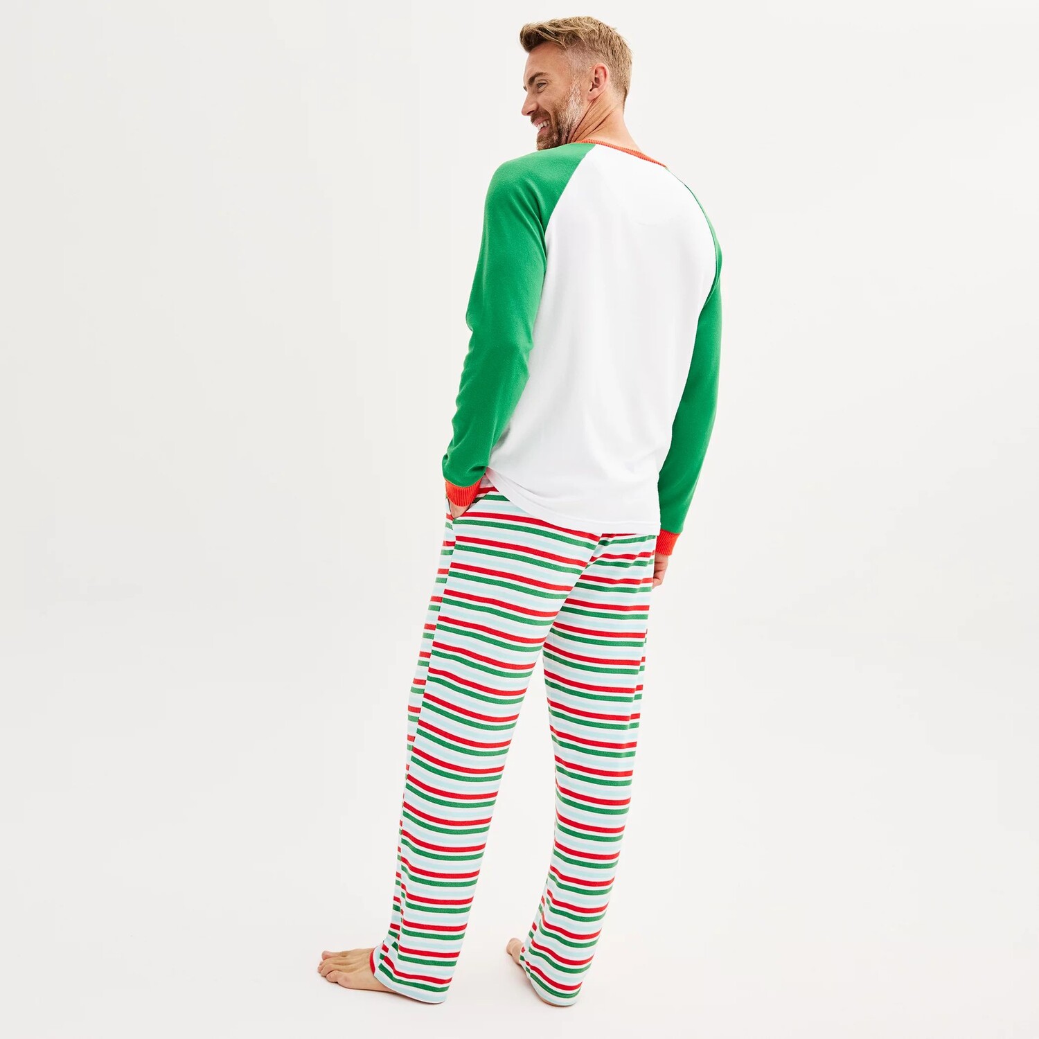 Мужские пижамные комплекты Jammies For Your Families Papa Elf Top & Bottoms от Cuddl Duds футболка и шорты jammies for your families для девочек 4–16 лет joyful celebration family together jammies for your families