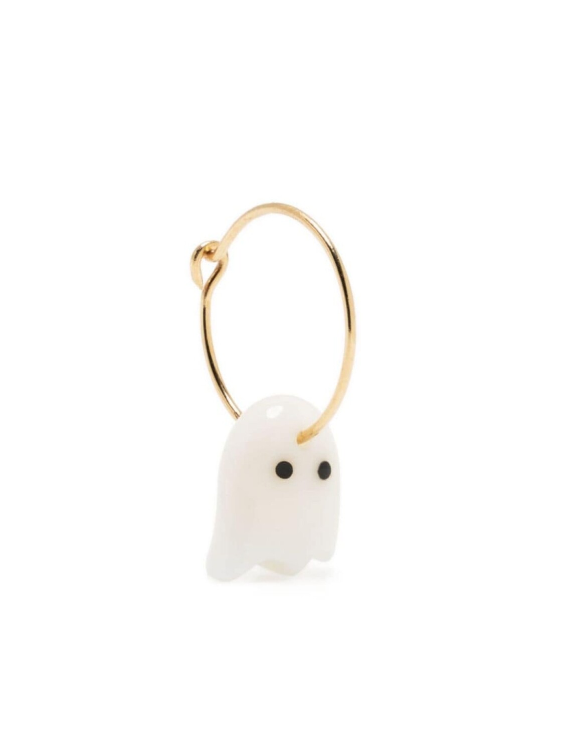

Серьга-кольцо Fantasma из желтого золота с кораллом и мрамором Aliita, белый