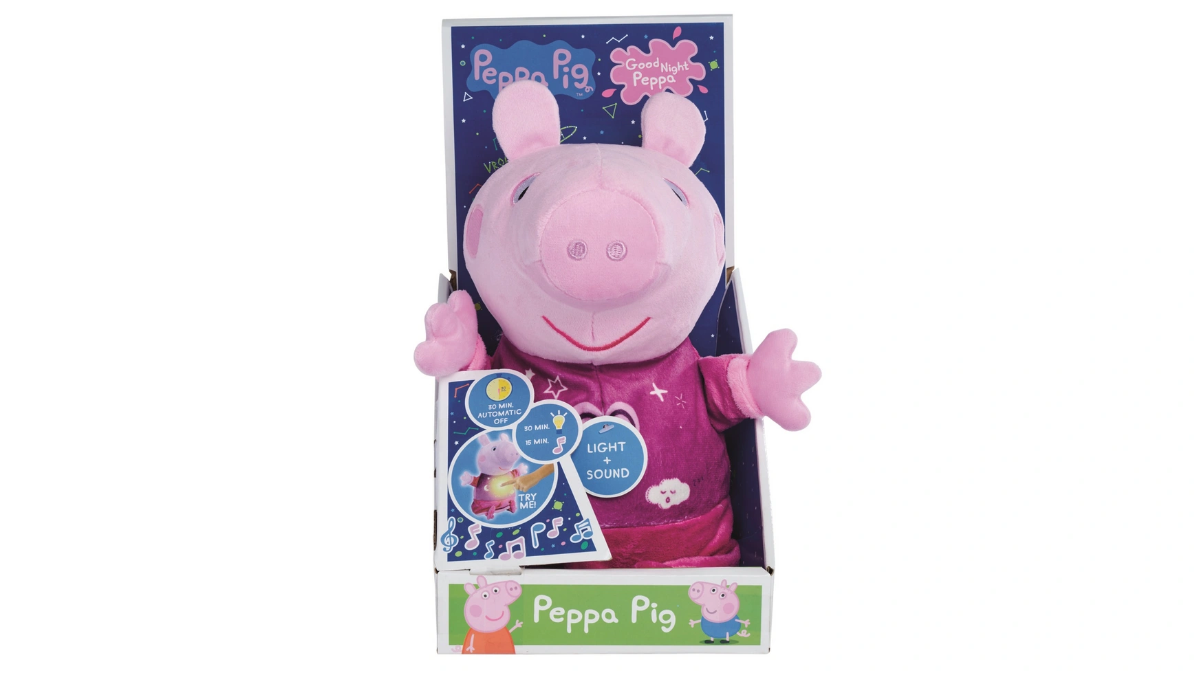 Свинка пеппа спокойной ночи, пеппа Simba игрушка для купания свинка пеппа папа 12 см