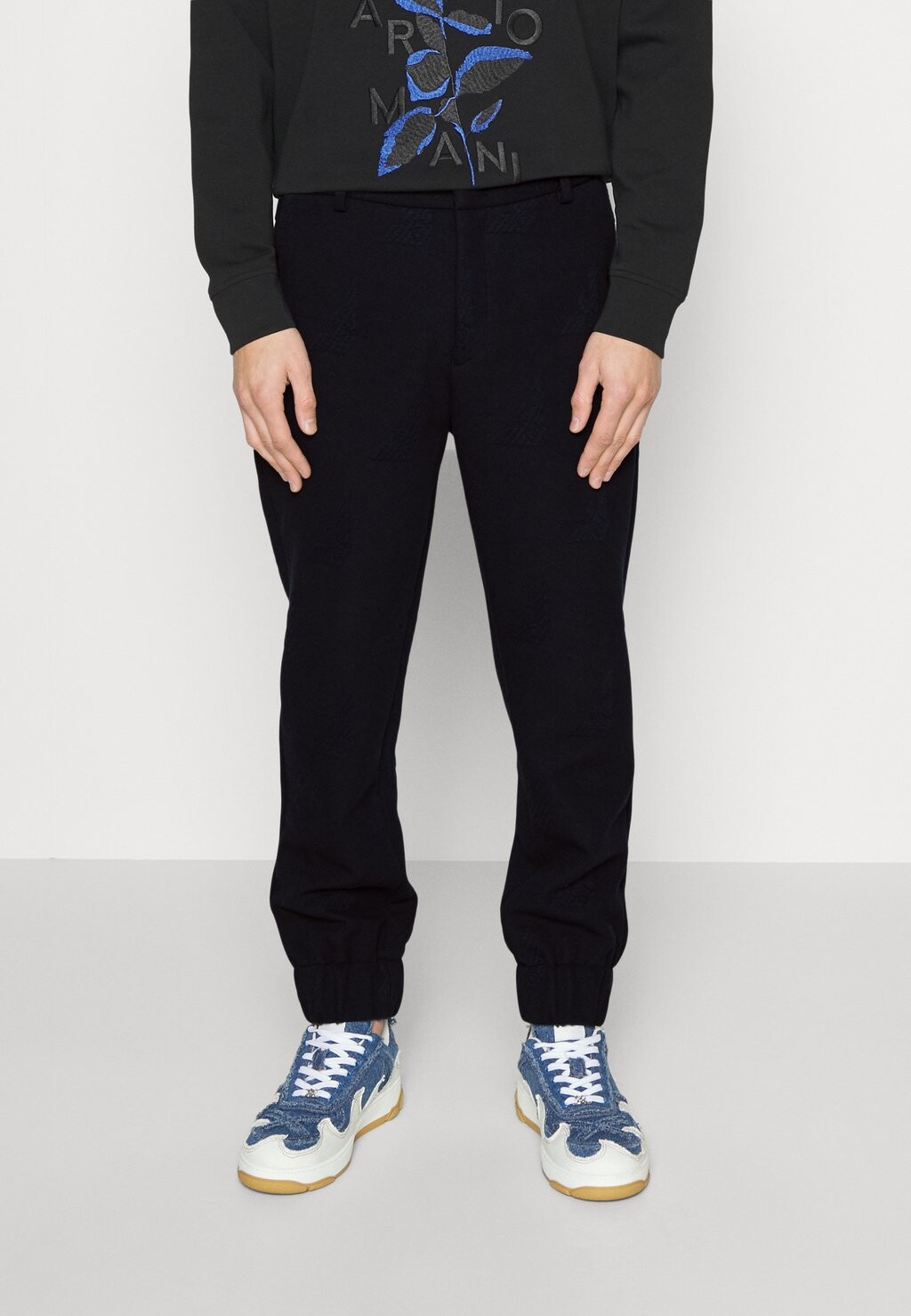 

Тканевые брюки Emporio Armani, синий