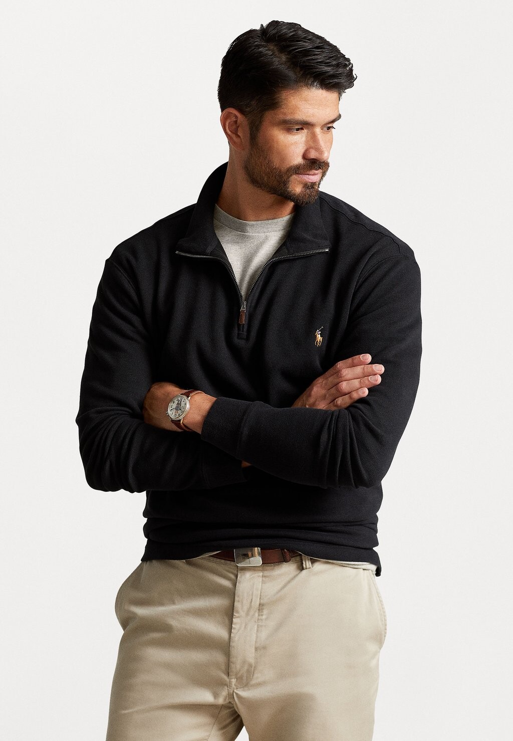

Свитер ДЛИННЫЙ РУКАВ Polo Ralph Lauren Big & Tall, черный