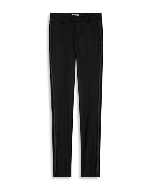 

Прямые брюки из чернослива Zadig & Voltaire, цвет Black