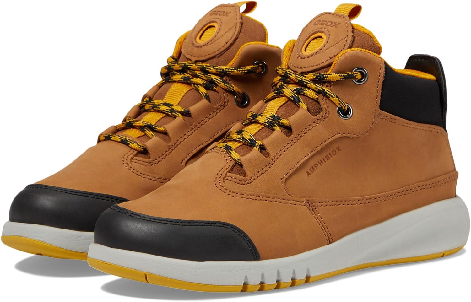 

Кроссовки Geox Kids Aeranter ABX 1, цвет Brown/Dark Yellow