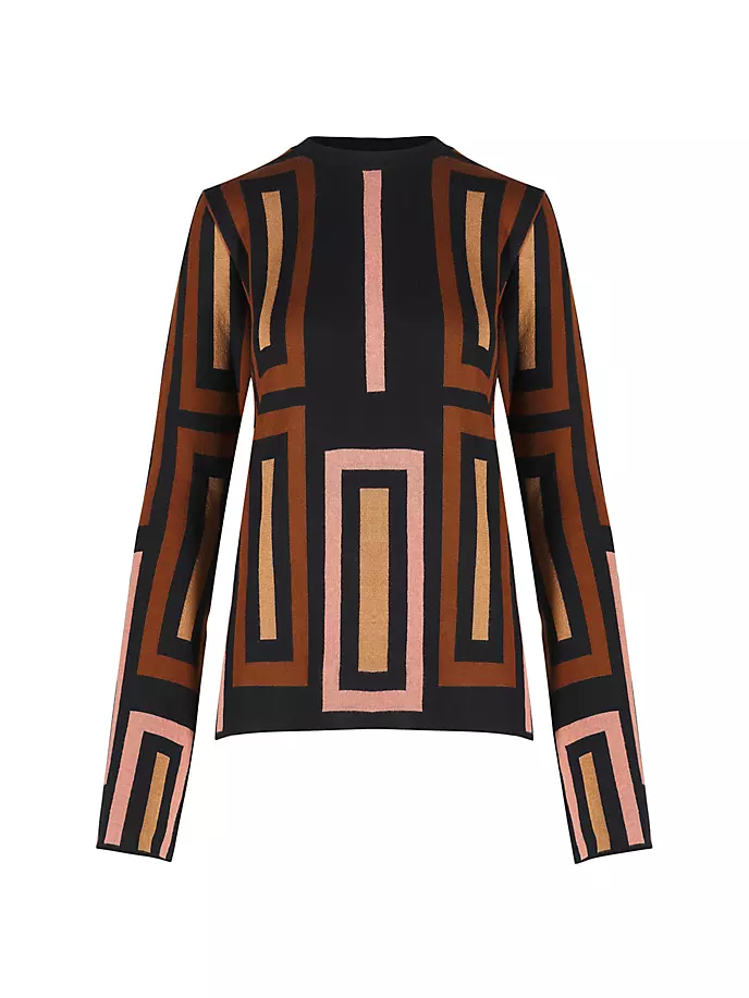 

Топ Тропико Невадо Johanna Ortiz, цвет camel geometric