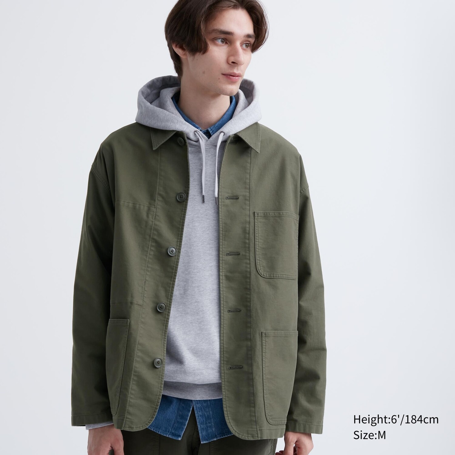 

Практичная куртка Uniqlo, оливковый, Зеленый