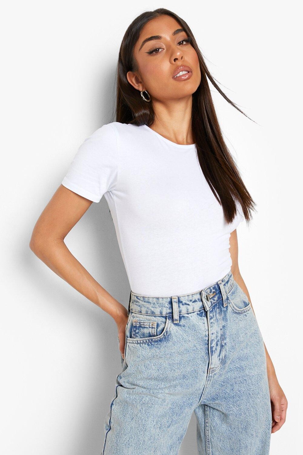 

Базовое боди-футболка boohoo, белый