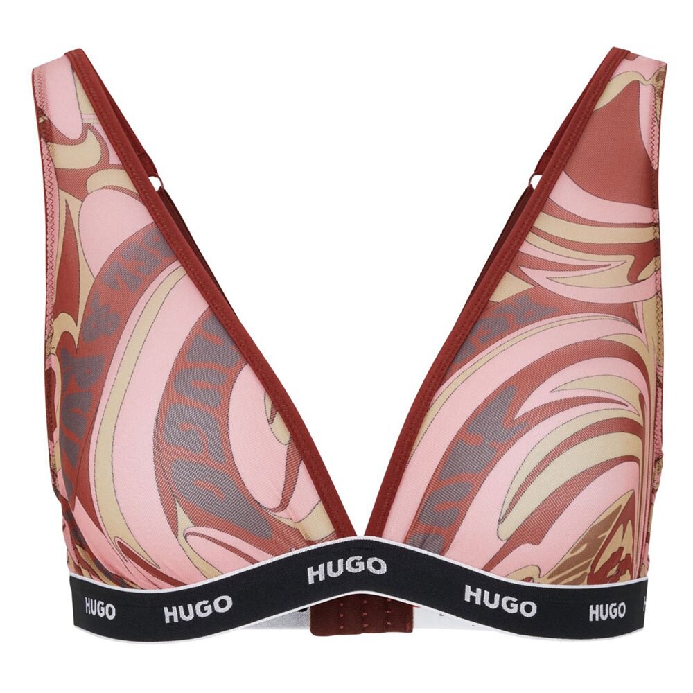 

Бюстгальтер HUGO Triangle Swirly, розовый