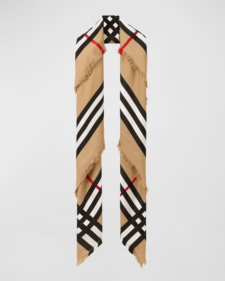 

Узкий шарф в клетку Burberry