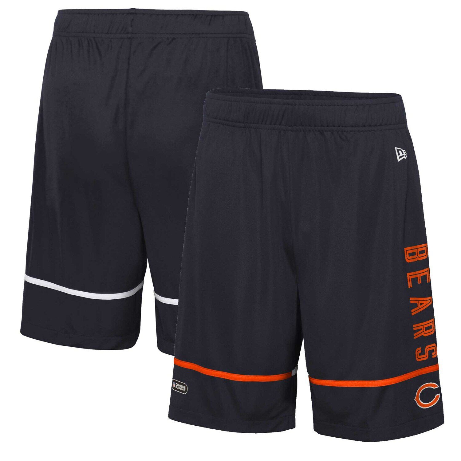 

Мужские темно-синие тренировочные шорты Chicago Bears Joint Authentic Rusher New Era
