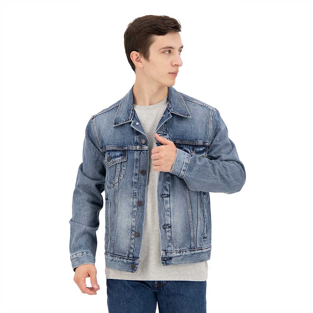 Куртка Levi´s The Trucker, синий куртка levi´s baby bubble wool trucker коричневый
