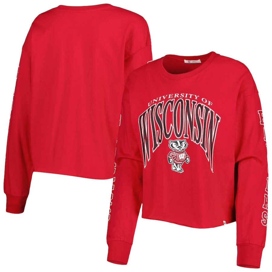 

Футболка с длинным рукавом 47 Wisconsin Badgers, красный